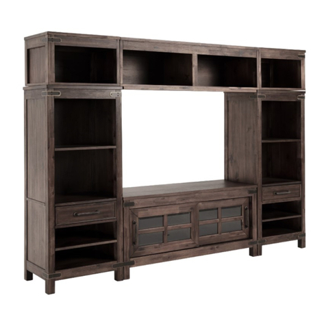 Bob's Discount Furniture BOULDER WALL UNIT 20032436 Assembly instructions