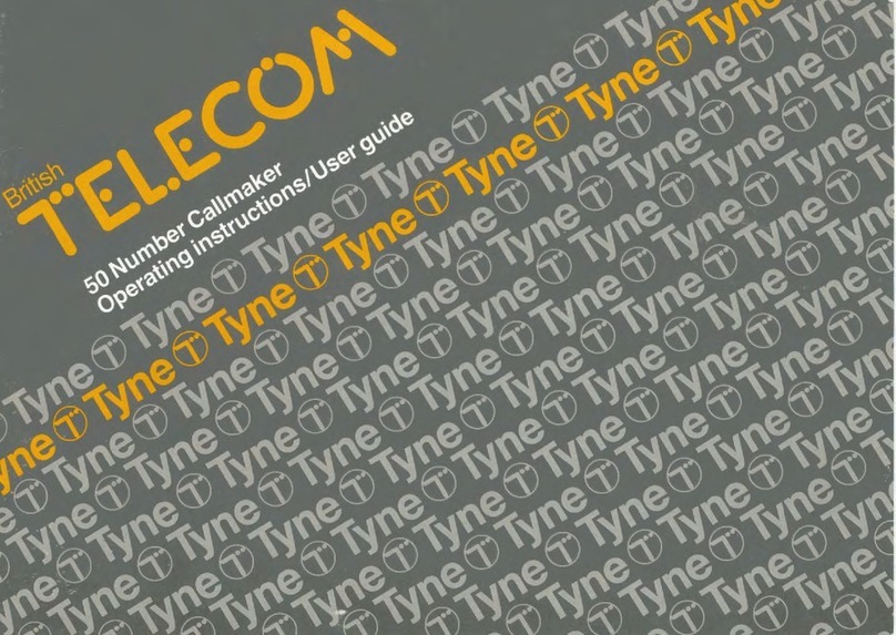 British Telecom Tyne Operating instructions & user guide