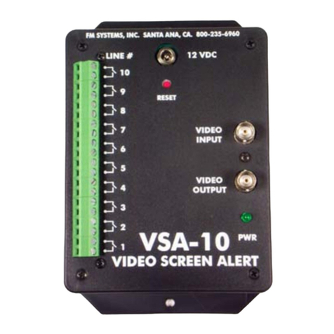 FM Systems VSA-10 Instruction book