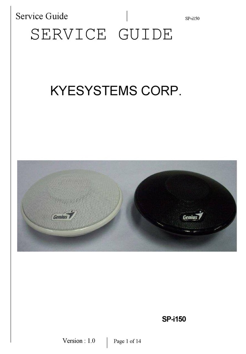 KYE Systems Corp. Genius SP-i150 Service guide KYE Systems Corp. Genius SP-i150 Service guide