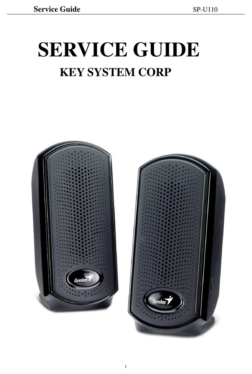 KYE Systems Corp. Genius SP-U110 User manual KYE Systems Corp. Genius SP-U110 User manual