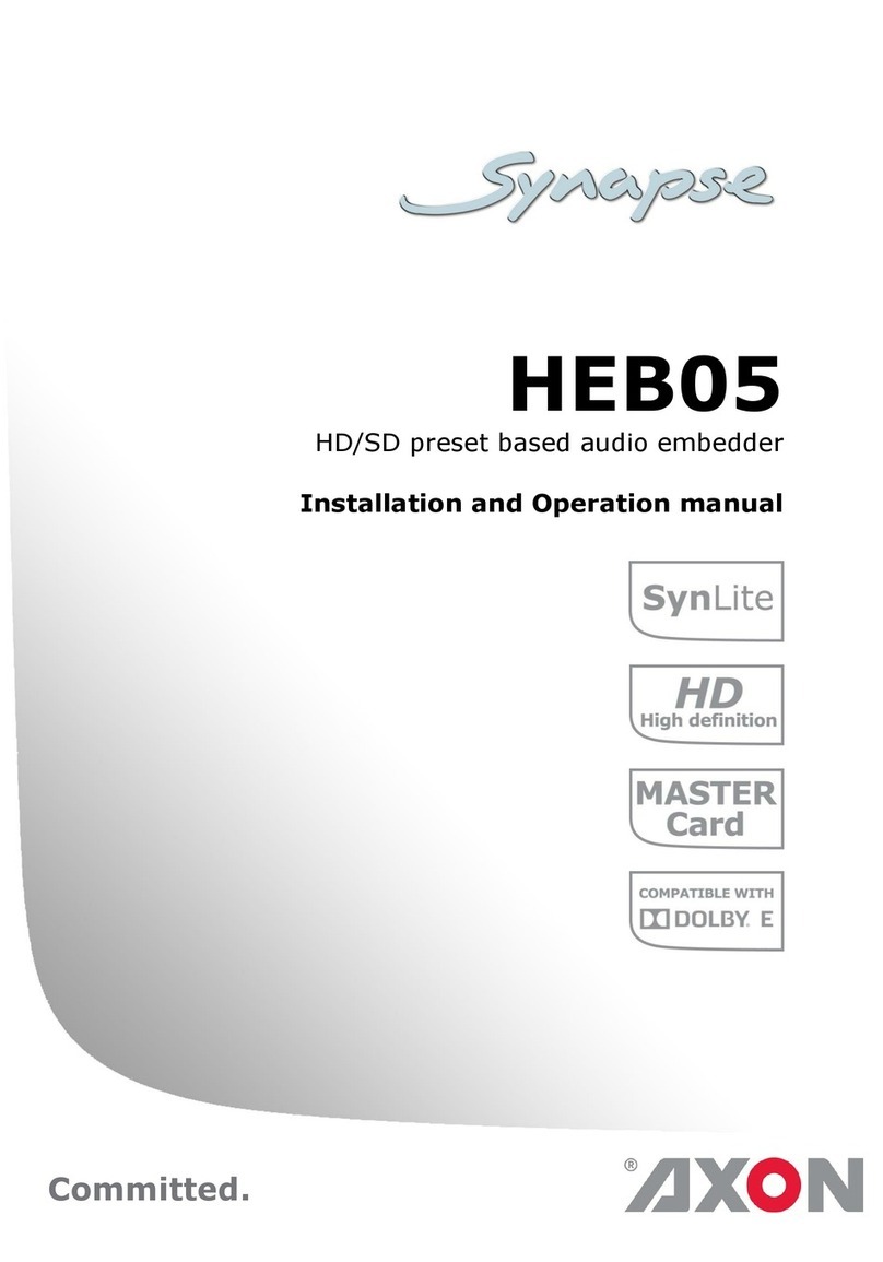 Axon Synapse HEB05 User manual