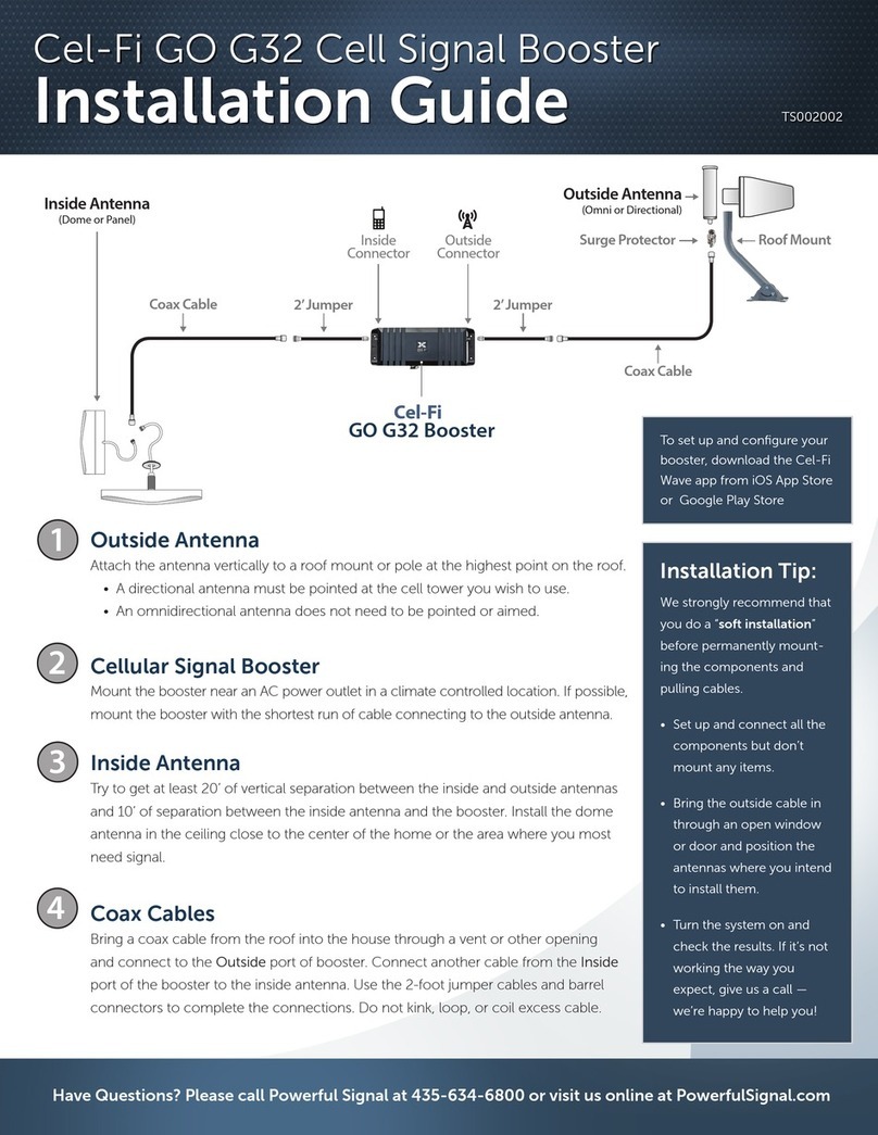 Powerful Signal Cel-Fi GO G32 User manual