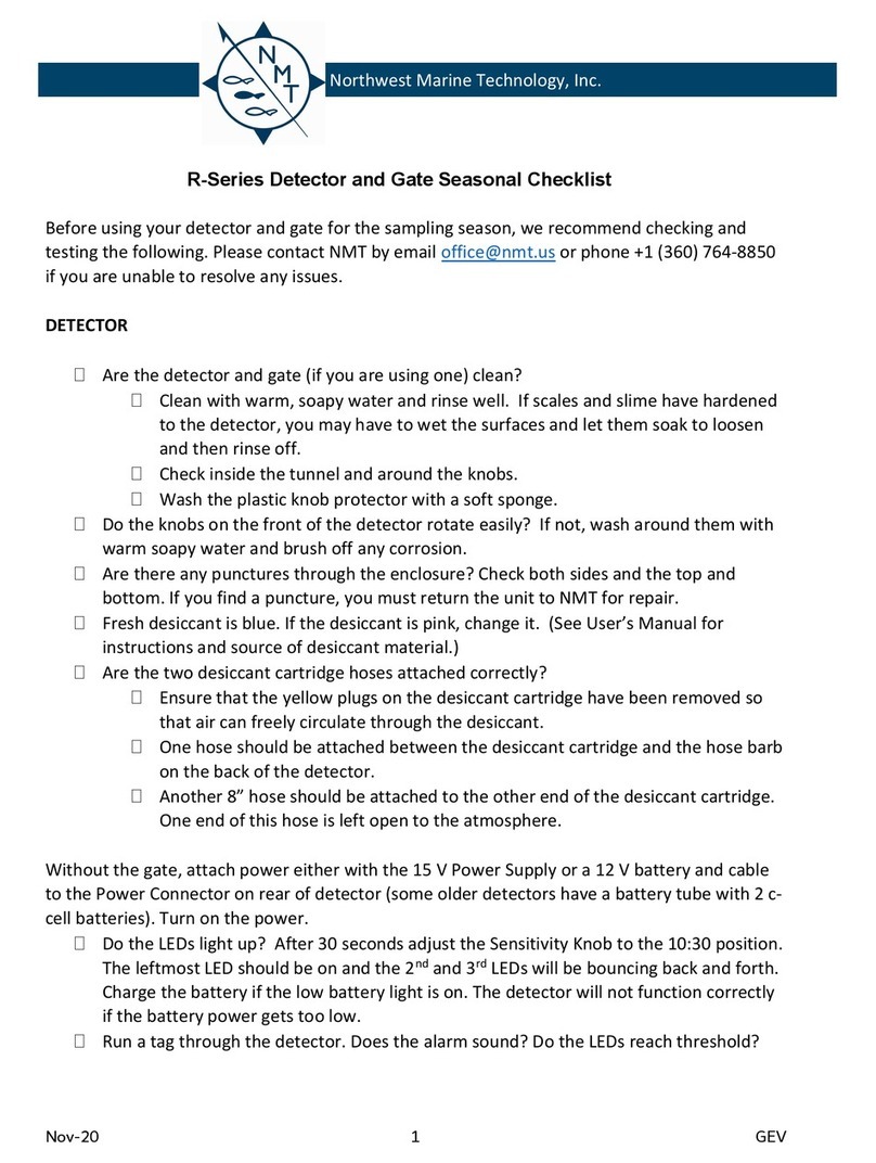 Northwest Marine Technology R Series Seasonal Checklist