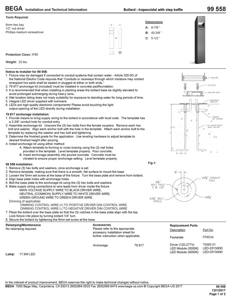 BEGA 99 558 Manual