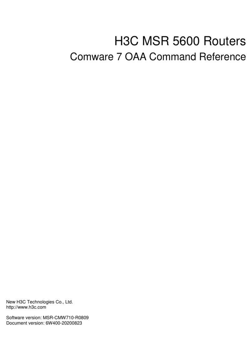 H3C MSR 5600 Installation manual