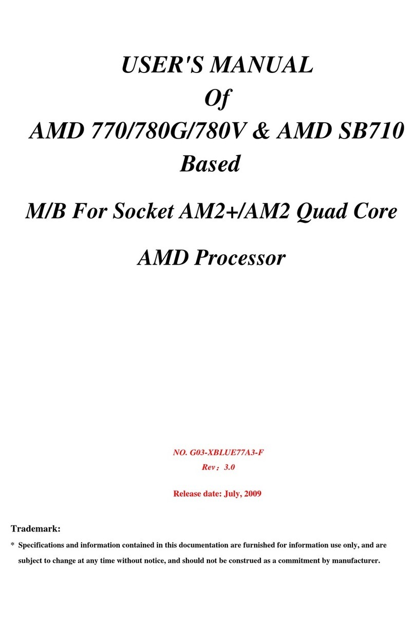 JETWAY XBLUE77A3 User manual