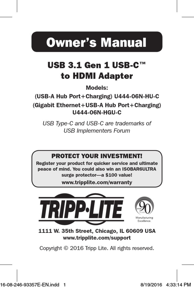 Tripp Lite U444-06N-HU-C User manual