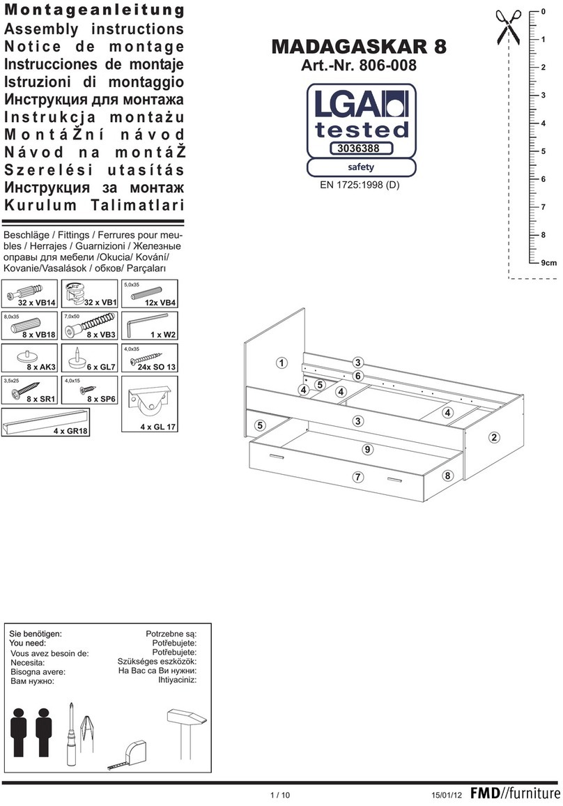 FMD Furniture MADAGASKAR 8 806-008 Assembly instructions