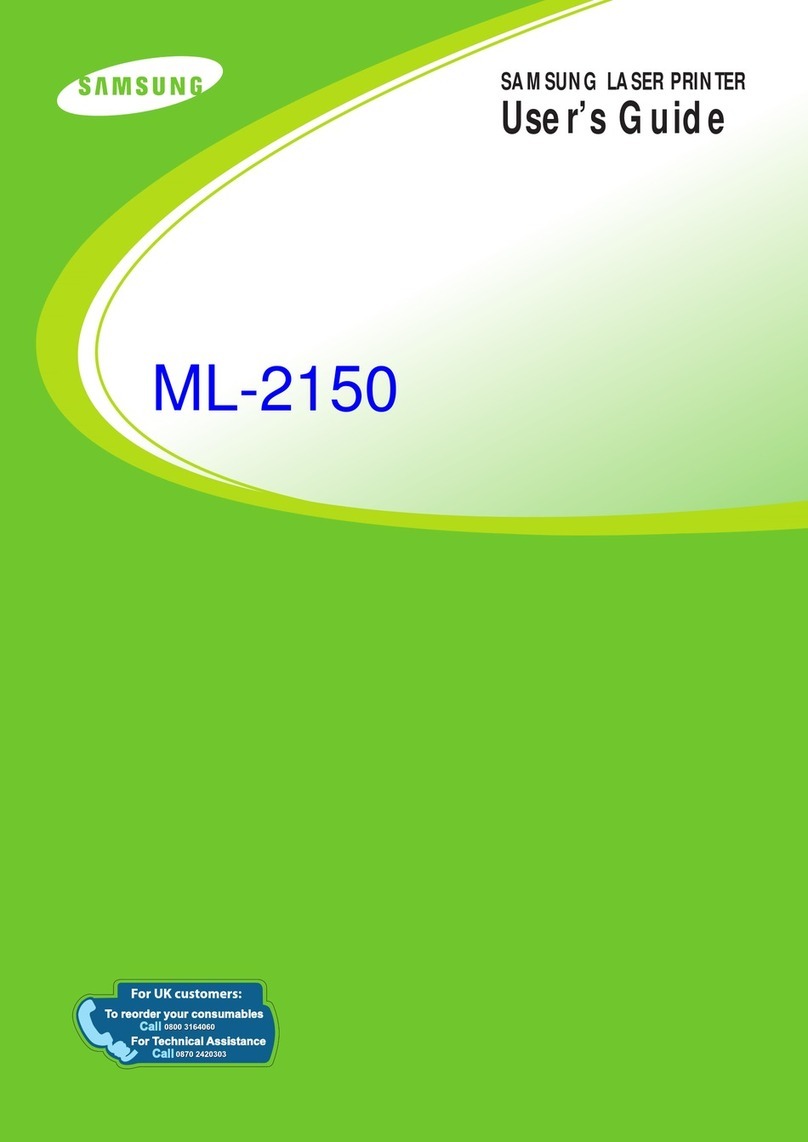 Samsung ML-2150 User manual Samsung ML-2150 User manual