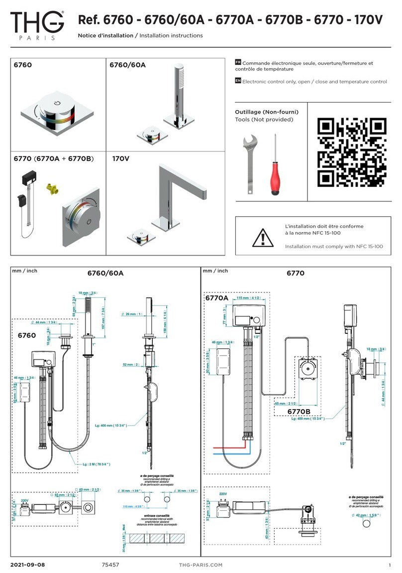 THG PARIS ICON-X 6760 installation instructions