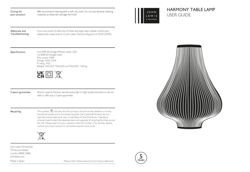 John Lewis HARMONY user guide