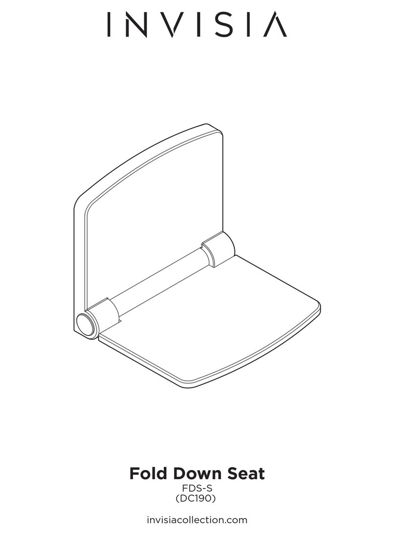 Invisia Fold Down Seat DC190 manual Invisia Fold Down Seat DC190 manual
