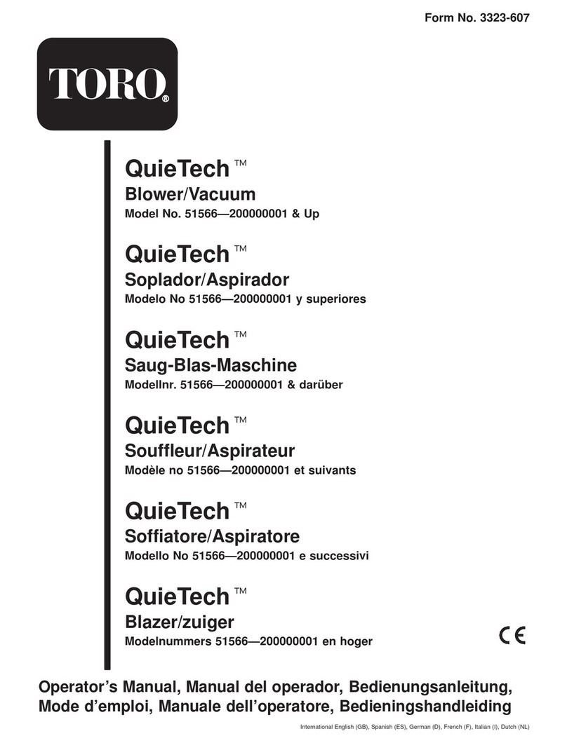 Toro QUIETECH 51566 Operator's manual