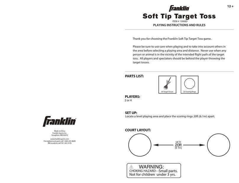Franklin 13008D PLAYING INSTRUCTIONS AND RULES