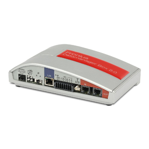 FRO­NIUS Datamanager 2.0 operating instructions