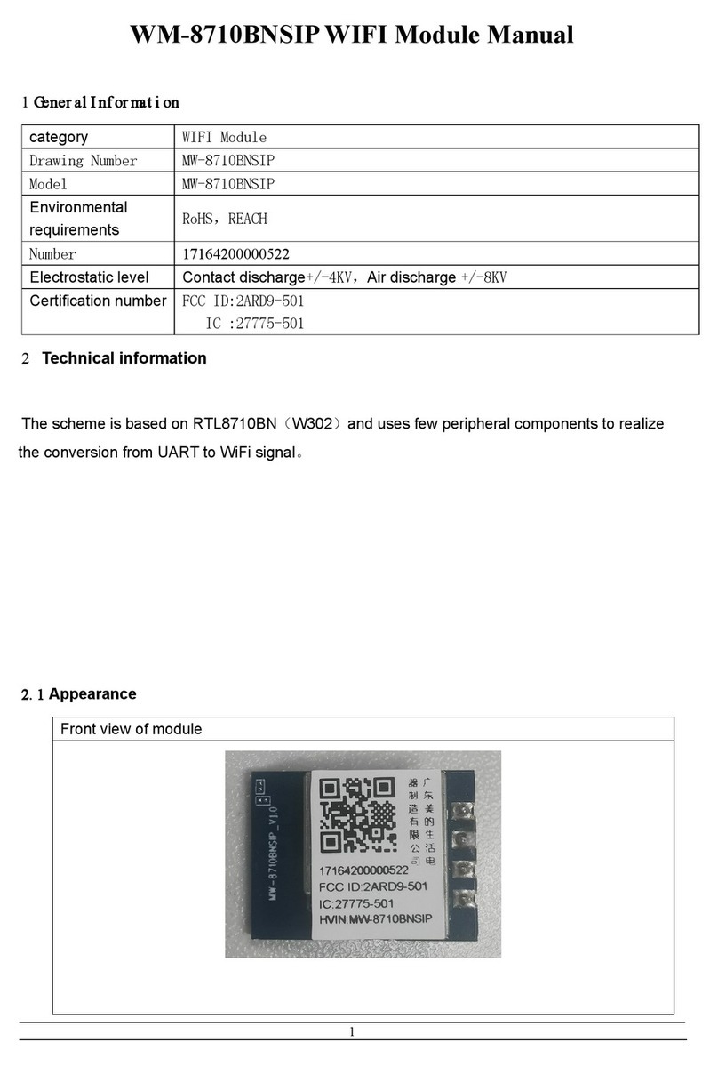 Midea WM-8710BNSIP User manual