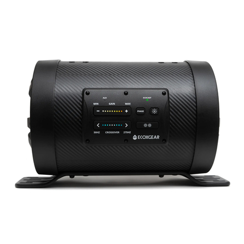 EcoxGear Extreme Sub ES08 user guide