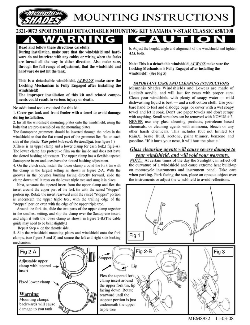 Memphis Shades 2321-0073 Mounting instructions