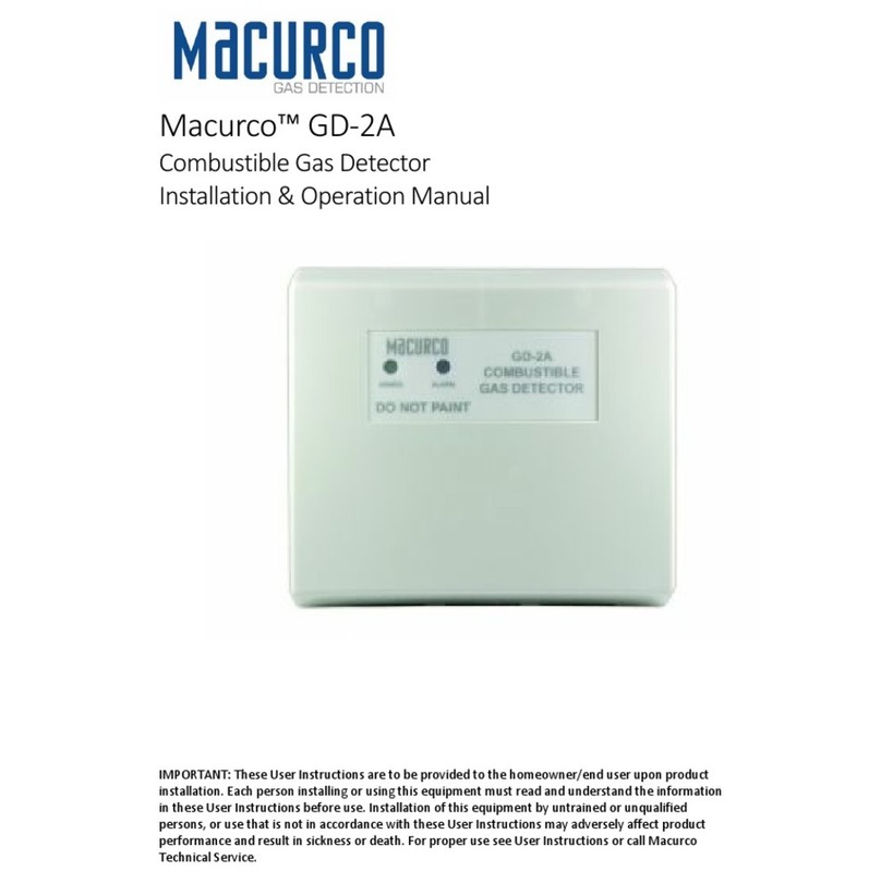 Macurco GD-2A Installation & operation manual