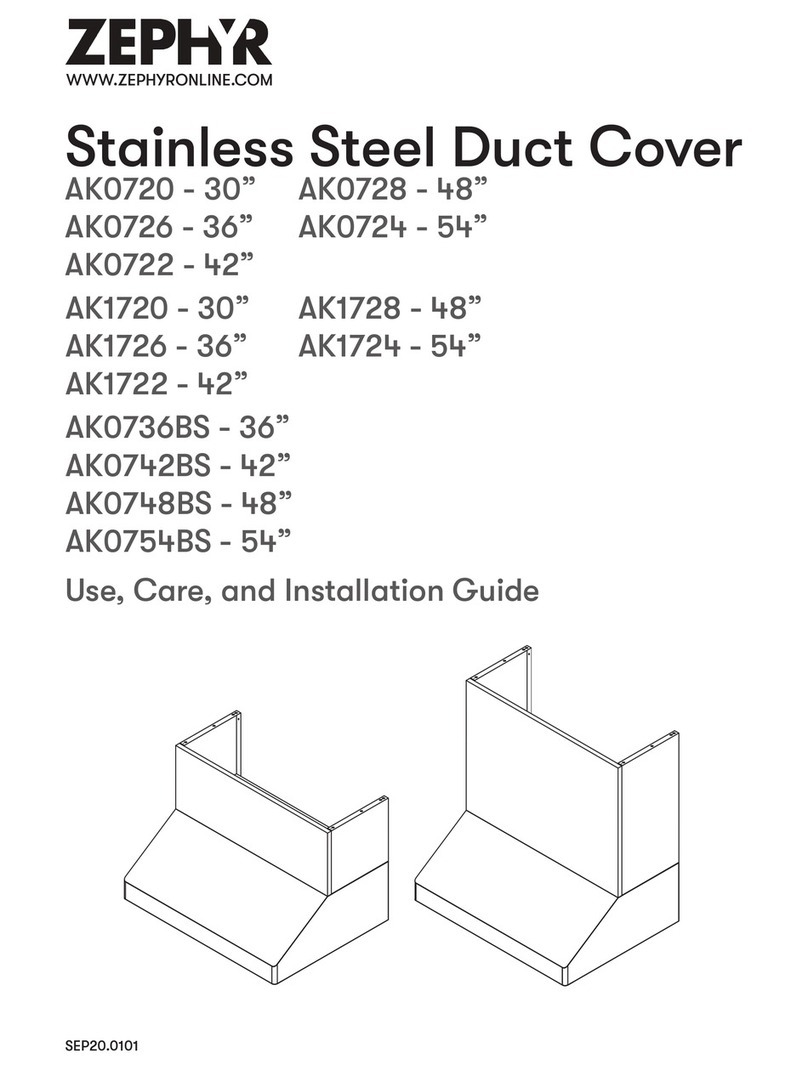 Zephyr AK0720 Installation guide