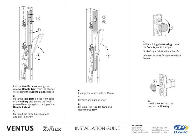 DORIC VENTUS LouvreLoc User manual