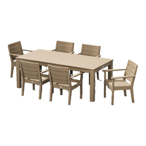 Polywood DESIGNER Series Assembly instructions