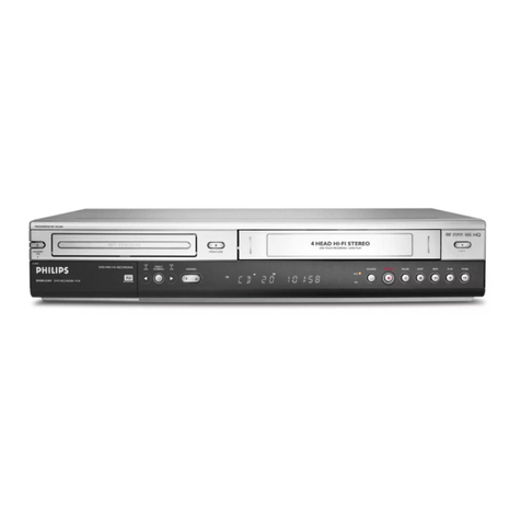 Philips DVDR3320V Series Operating manual