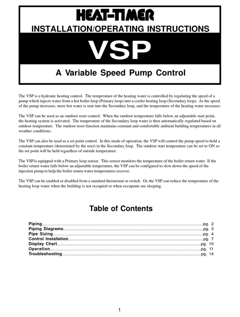 heat-timer VSP Installation & operating instructions