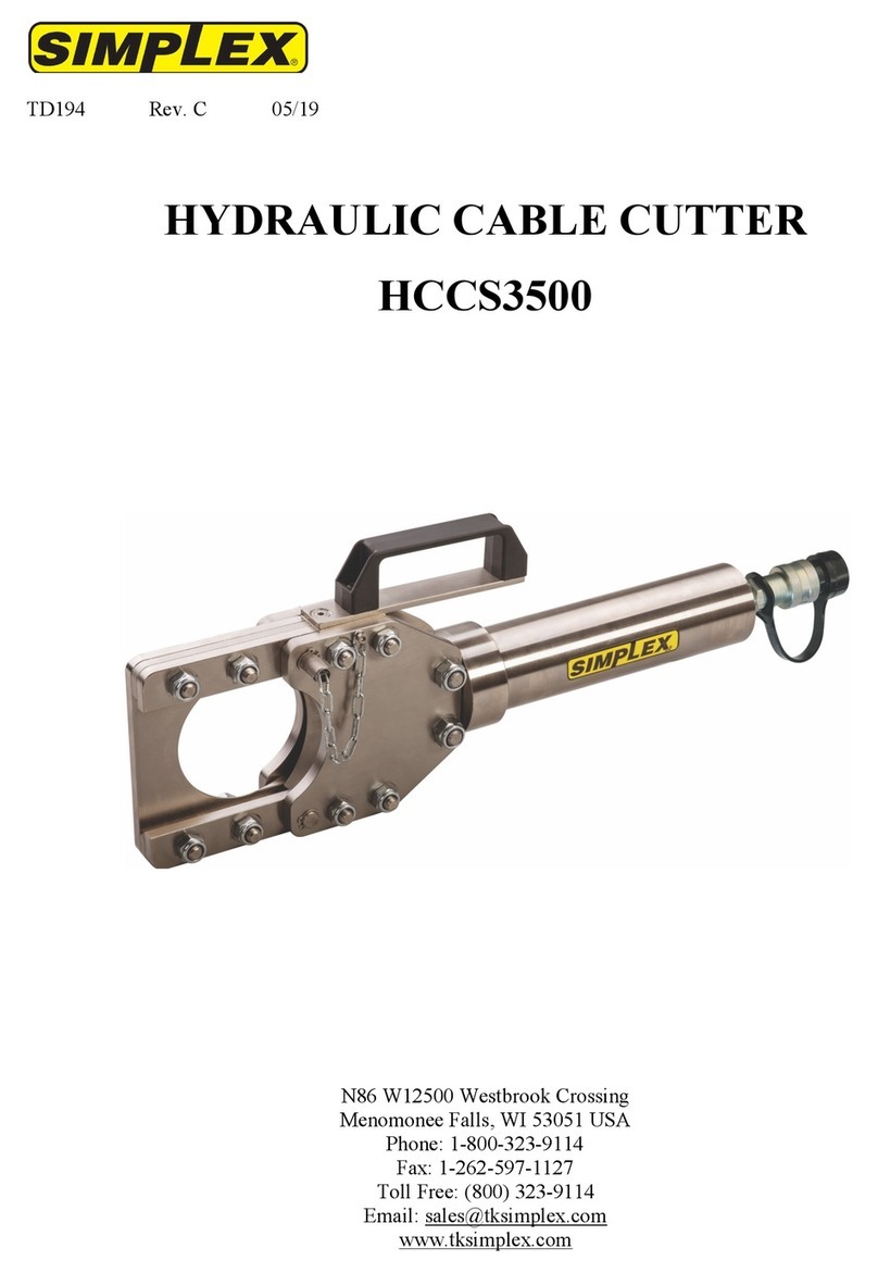 Simplex HCCS3500 User manual