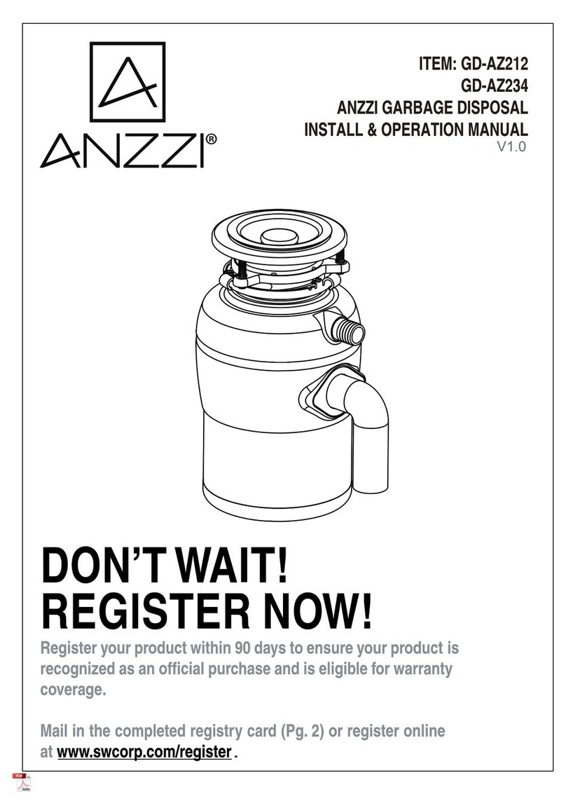 Anzzi GD-AZ212 User manual
