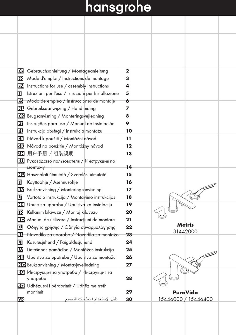 Hans Grohe Metris 31442000 User manual