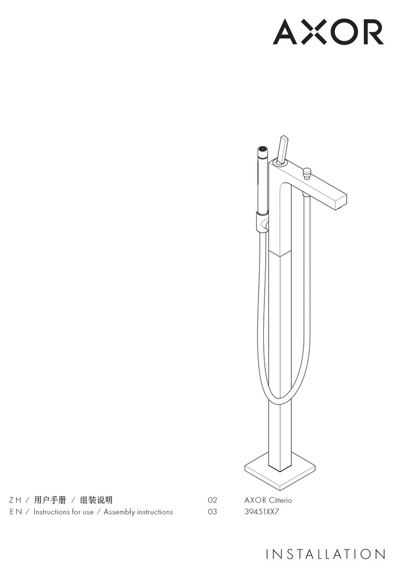 Axor Citterio 39451 7 Series Instructions for use Axor Citterio 39451 7 Series Instructions for use
