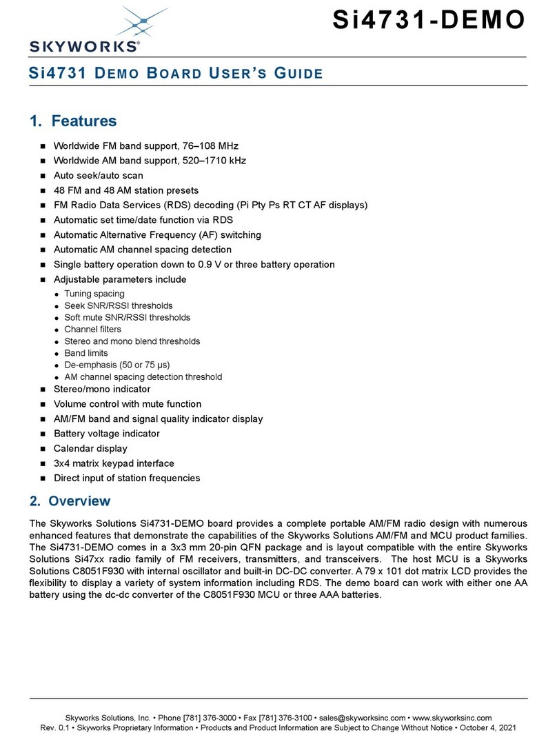 Skyworks Si4731-DEMO User manual