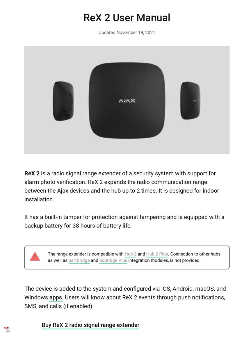 AJAX Systems ReX 2 User manual
