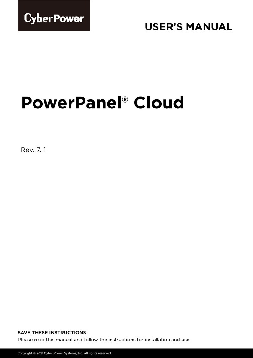 CyberPower PowerPanel Cloud User manual
