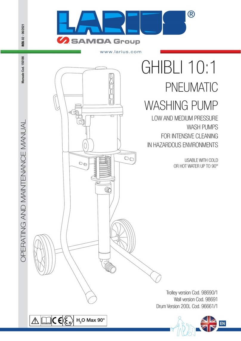 Larius GHIBLI 10:1 Operating and maintenance manual