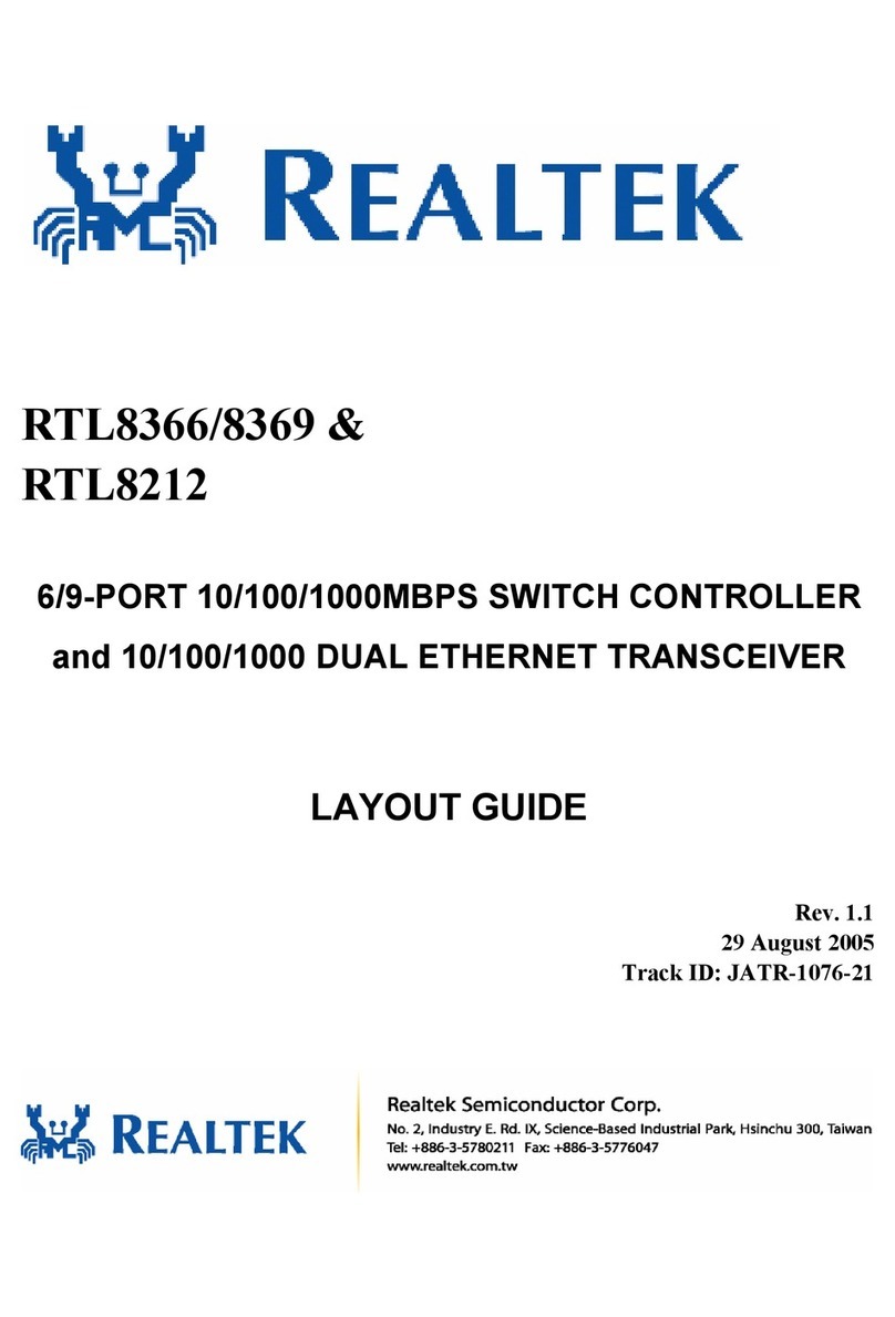 Realtek RTL8366 User manual