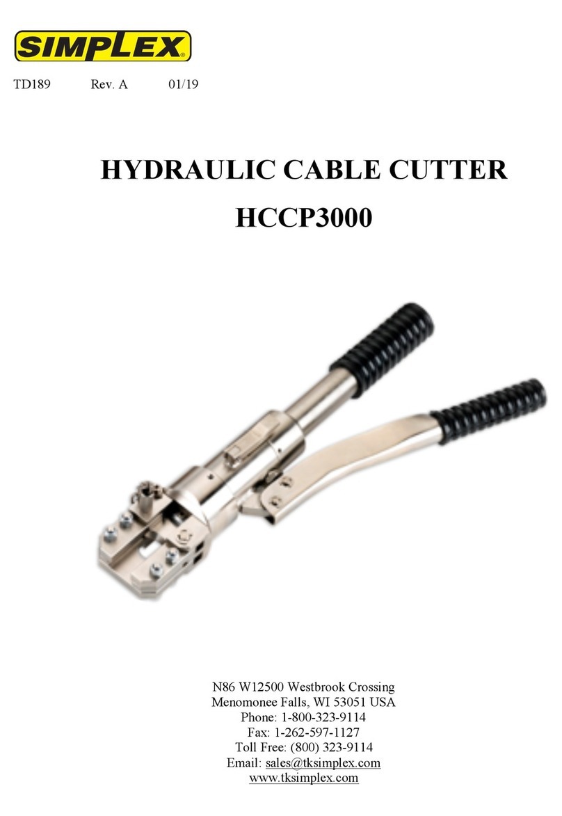 Simplex HCCP3000 User manual