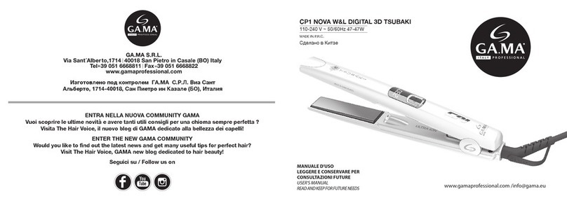 GAMA CP1 NOVA W&L DIGITAL 3D TSUBAKI User manual