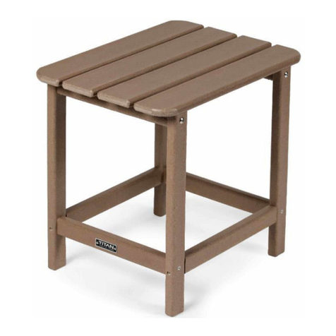Titan EVERWOOD HILLTOP SIDE TABLE 899302 Operator's manual Titan EVERWOOD HILLTOP SIDE TABLE 899302 Operator's manual