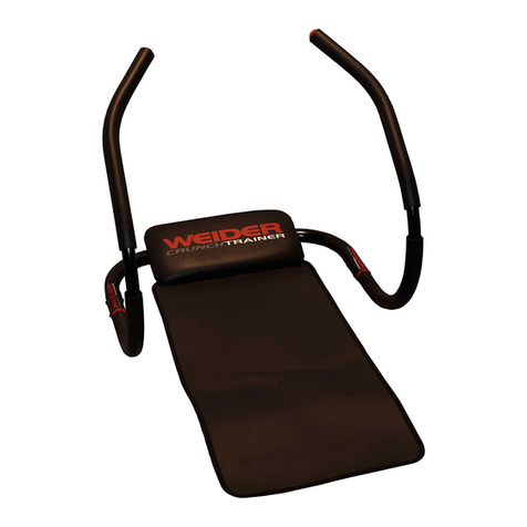 Weider CRUNCH Trainer User manual Weider CRUNCH Trainer User manual