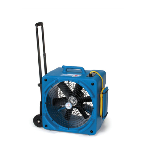Powr-Flite DOWNDRAFT PDF6WRD Installation and operation manual