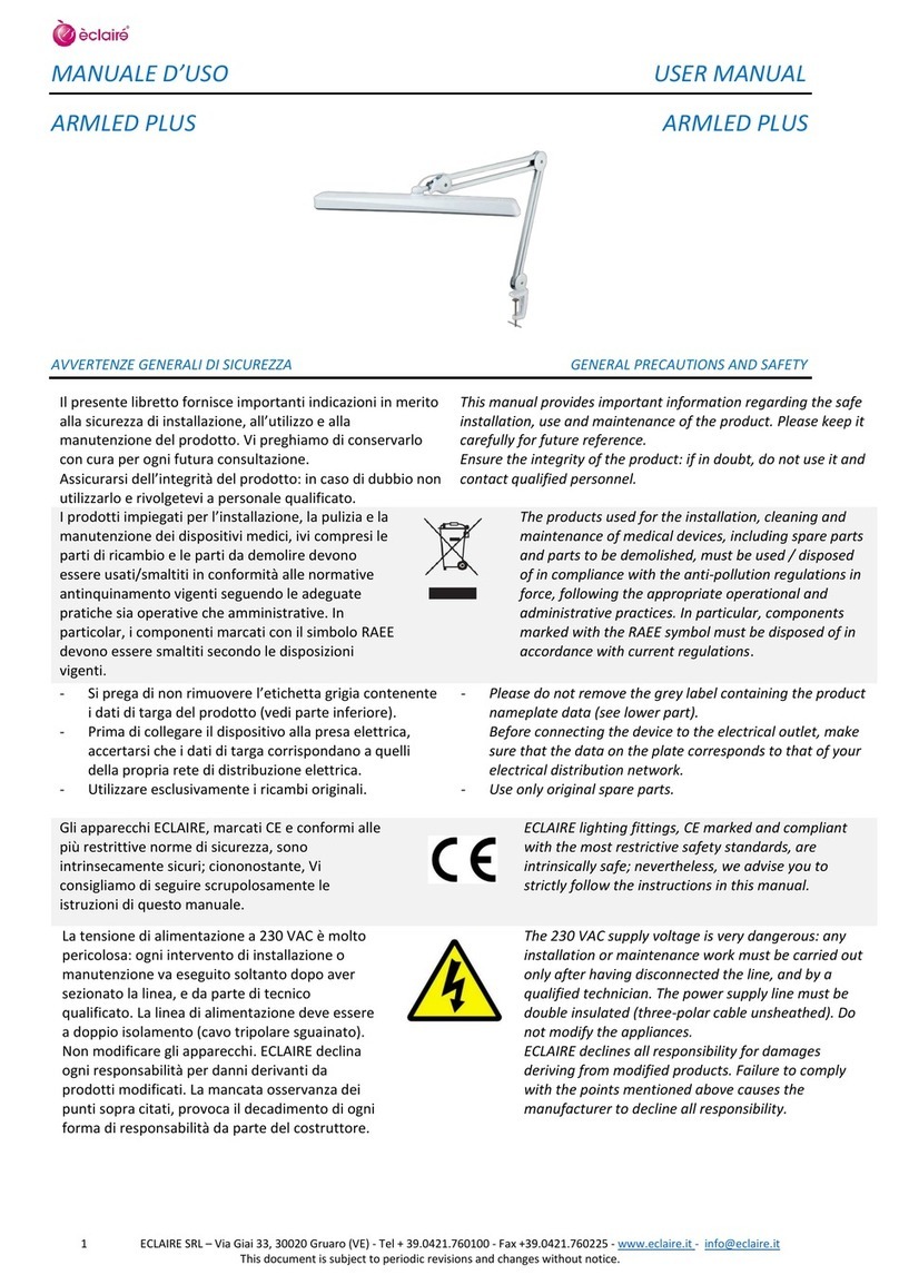 ECLAIR ARMLED PLUS user manual