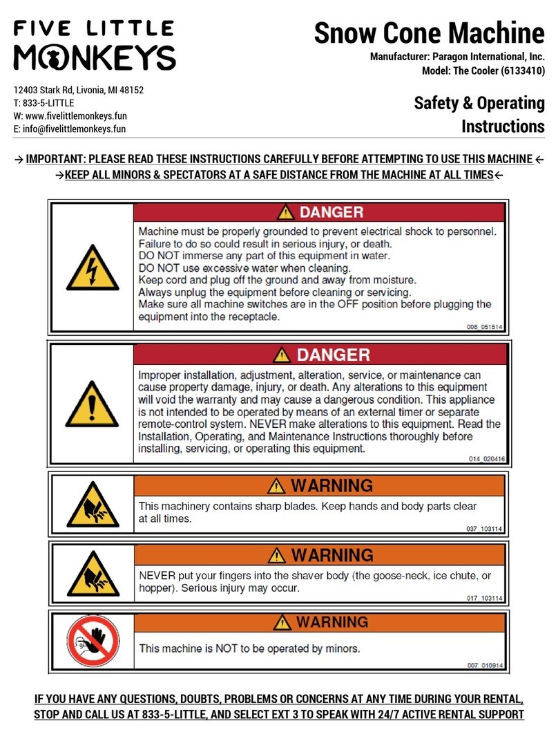 Paragon The Cooler 6133410 Safety & Operating Instructions