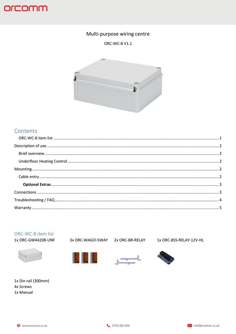 Orcomm ORC-WC-8 manual