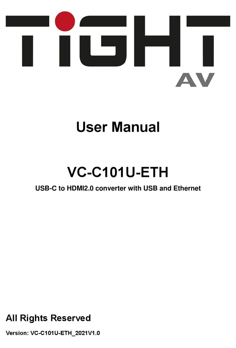 TiGHT AV VC-C101U-ETH user manual