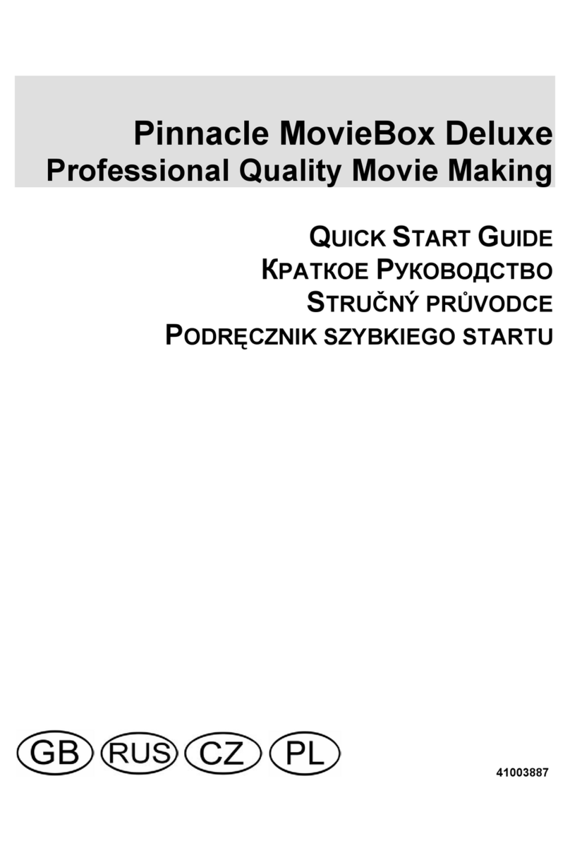 Pinnacle MovieBox Deluxe User manual
