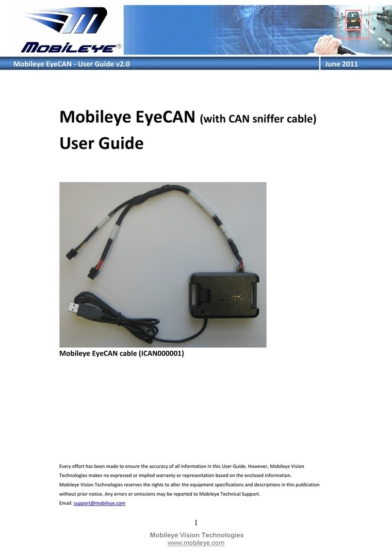 Mobileye EyeCAN ICAN000001 user manual