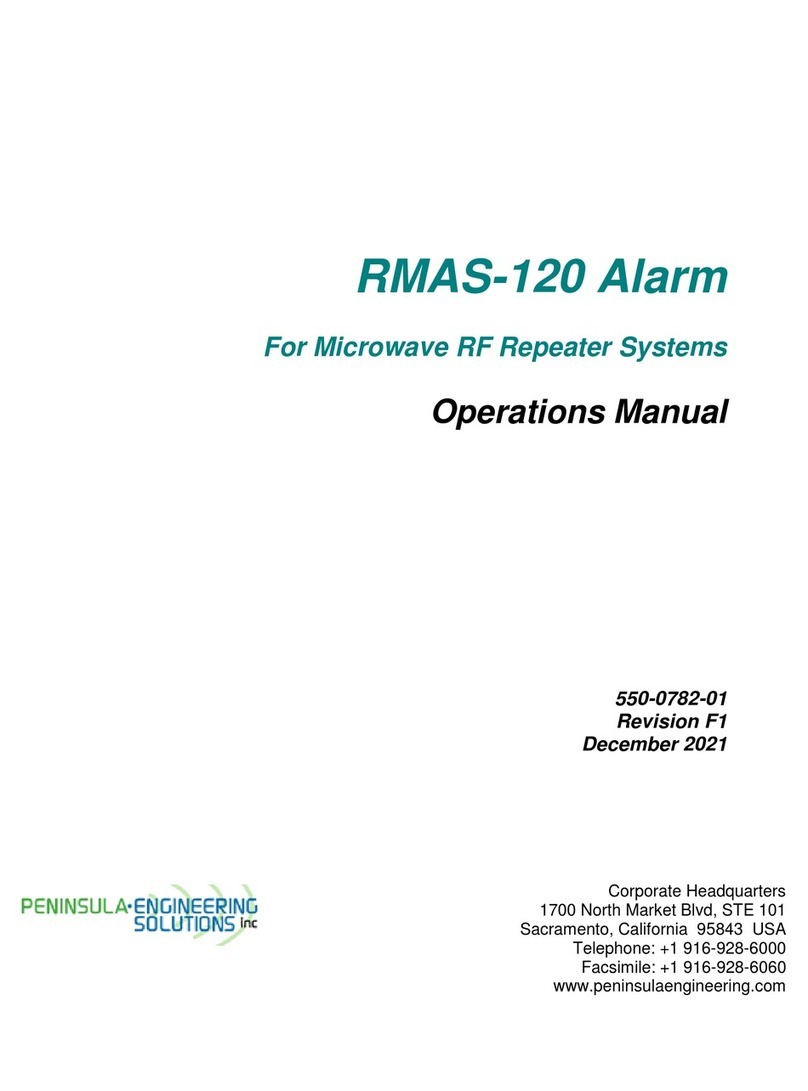 Peninsula Engineering Solutions RMAS-120 Operation manual